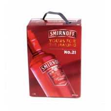 Водка Смирнов Клюква 3 литра (Smirnoff Cranberry 3л) тетрапак
